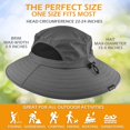 thumbnail image 5 of FRIJPACK Sun Hat for Men/Women, Waterproof Wide Brim Bucket Hat Foldable Boonie Hat for Fishing Hiking Garden Safari Beach, 5 of 5