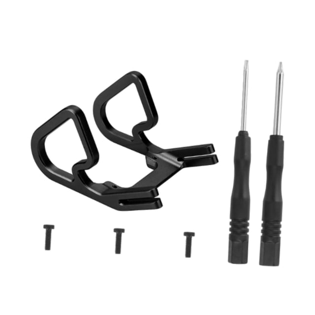 Protector de cardán para drones, barra protectora de cámara, fácil de instalar, barra protectora de cámara con lente de aleación de aluminio para Negro