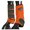 Orange/Black-ATC, variant on HILASON L M S Horse Rear Hind Leg Sport Boots Printed Hind Rear Leg Boots