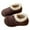 Brown, variant on Quealent Kids Toddler Slippers Boys Girls Indoor House Shoes Non-Slip Slippers Socks Outdoor Warm Walking Shoes Wine for Size 12.5