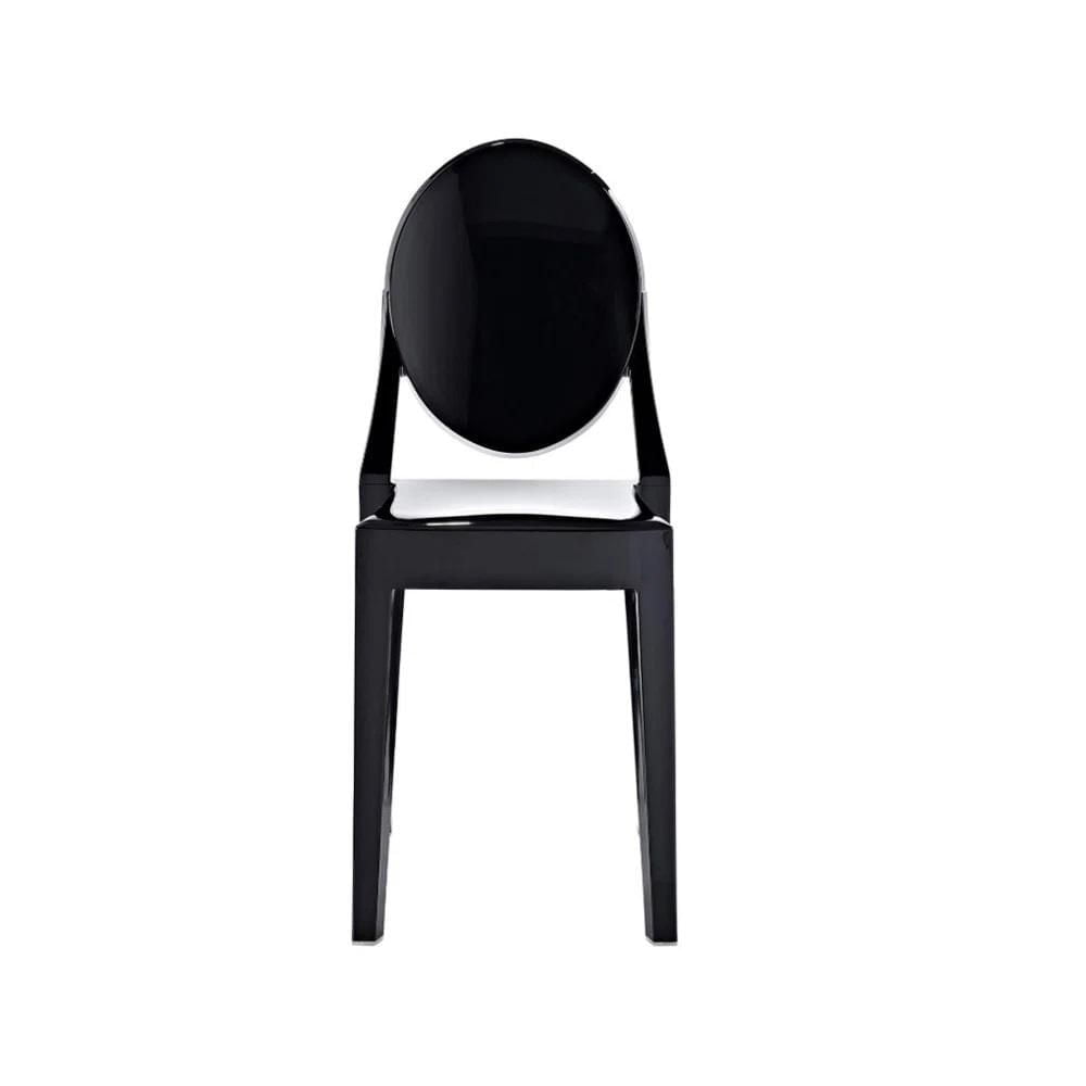 Heavenly Collection Black Plastic Armless Chair