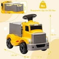 thumbnail image 3 of Rugerasy Riding Toys for Ages 1-3, 6V Small Truck with Music, Yellow, 3 of 7
