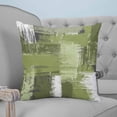 thumbnail image 4 of 24x24 Pillow Covers Set of 2, Sage Green Abstract Throw Pillow Covers Decorative Couch Cushion Case, Modern Mottled Art Oil Painting Microfiber Square Pillowcases for Bedroom Car Living Room, 4 of 7