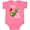 Hot Pink, variant on Inktastic Farmer I Rule The Roost Rooster Boys or Girls Baby Bodysuit