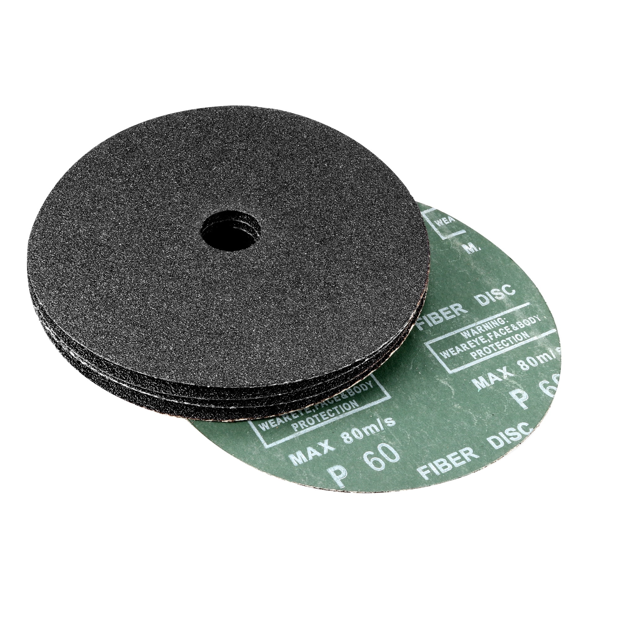 6Inch x 7/8Inch Aluminum Oxide Resin Fiber Discs Center Hole 60 Grit