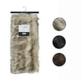 thumbnail image 2 of Inspired Home Bear Shaggy Artfully Shaded Knit Faux Fur Throw Blanket , 50"x60", White Lion, 2 of 5