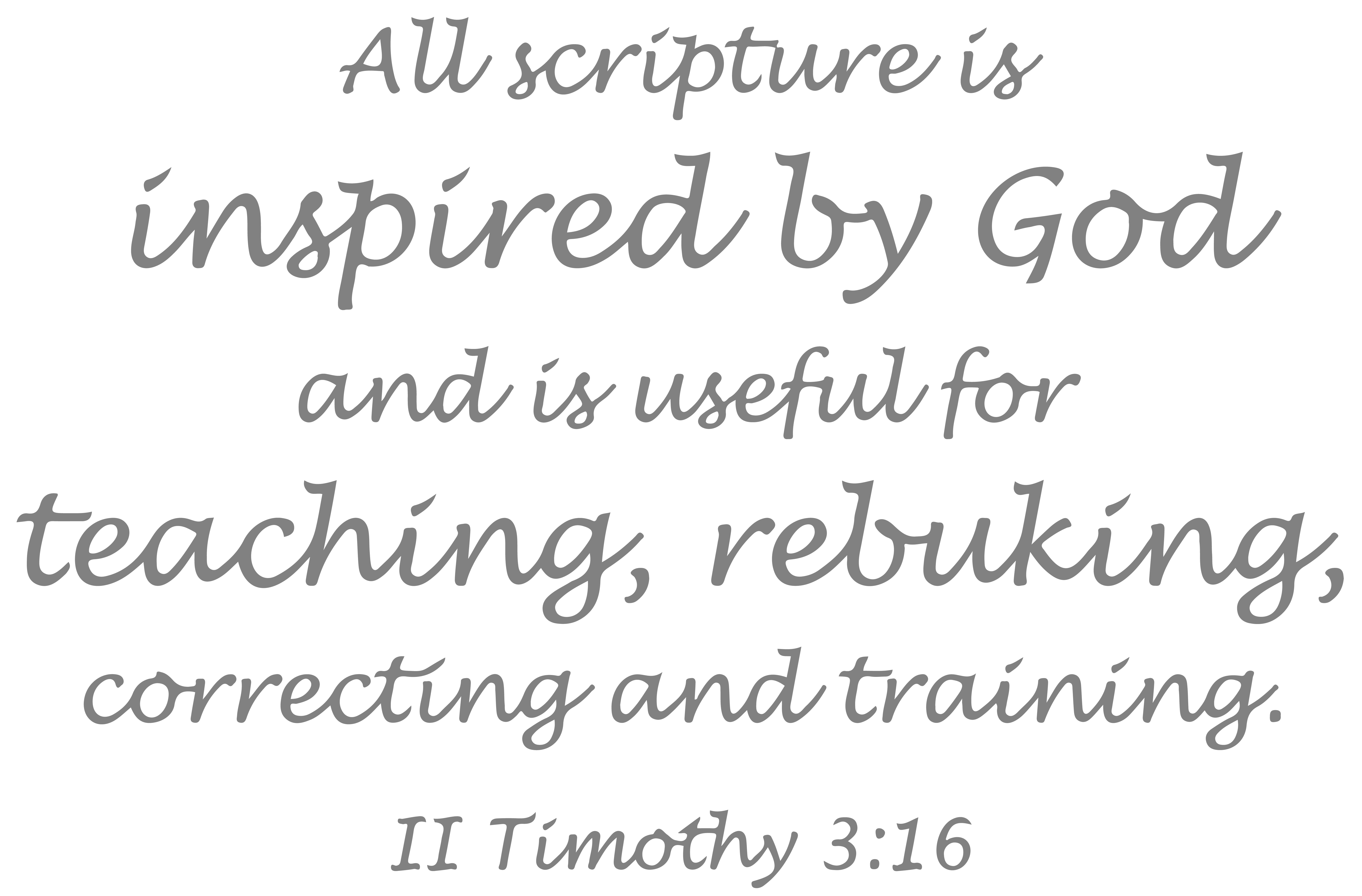 2 Timothy 316 All scripture is inspired by... Vinyl Decal Sticker
