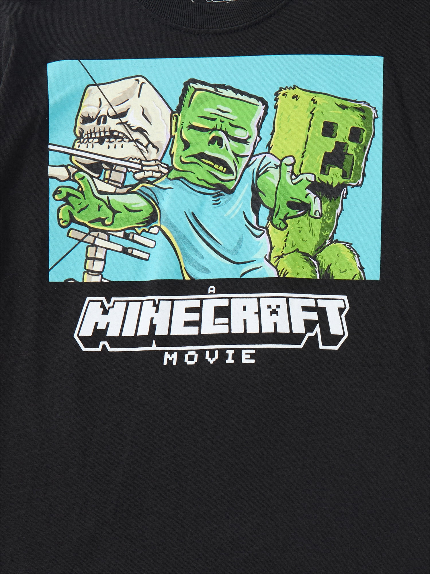 Minecraft Boys Cotton Graphic Tee with Short Sleeves, 2-Pack, Sizes XS-XXL