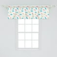 thumbnail image 2 of Ambesonne Shells Window Valance, Long Tail Cabrits Murex, 54" X 18", Multicolor, 2 of 3