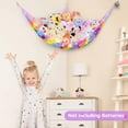 thumbnail image 6 of Neighborly Nook Stuffed Animals Net Hammock Kids Toy Storage with LED Light Plush Toy Organizer Corner Hanging Stuffed Animals Holder For Nursery Kids Girls Room Decor, 6 of 14