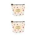 thumbnail image 2 of Minnieouse Mini lona Estuches para monedas Bolsos para llaves Monedero para cambio de tarjeta Carteras con cremallera blanco 2piezas, 2 of 6