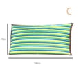 thumbnail image 3 of Menrkoo Fence Mesh Outdoor Sunny Shade Cloth, Pergola, And Backyard Patio Sunshade With Protection, Heat Material, Reinforced Grommets（（Four Color Stripes） N C, 3 of 8