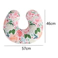 thumbnail image 2 of Funda de almohada de lactancia de flores, funda de almohada de lactancia para bebé, funda de almohada de lactancia para recién nacido, tela suave adecuada para bebés, 2 of 5