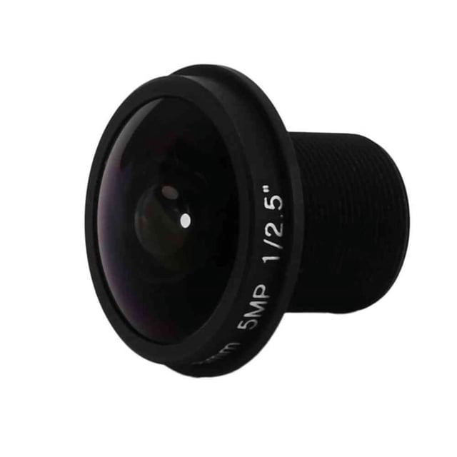 Lente CCTV ojo de pez HD de 5 MP, 1,8 mm, montura M12x0,5, 1/2,5 F2,0, 180 grados para cámaras de videovigilancia.