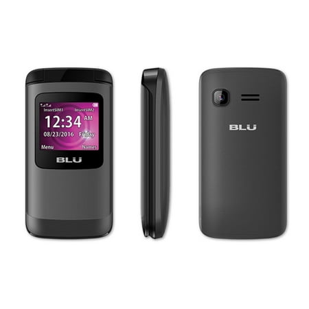 BLU Zoey Flex Factory Unlocked GSM Phone FM Radio Dual SIM Z130 Black