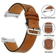 thumbnail image 3 of No Gaps Leather Band For Samsung Galaxy Watch 4 classic 46mm 42mm 44mm 40mm smartwatch belt Bracelet correa Galaxy Watch 4 strap, 3 of 8