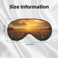thumbnail image 5 of Goofa Sunflower Sunset Rainfall Printed Sleep Eye Mask for Men Women, Zero Eye Pressure Sleeping Mask, Light Blocking Night Blindfold, Soft Eye Shade Cover, 5 of 7