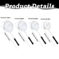 thumbnail image 5 of 5.3/6/6.9/7.6 Inch Dia Spider Strainer, Stainless Steel Wire Skimmer Spoon Ladle for Frying Pasta, Noodle, Spaghetti, and Food, Asian Style Kitchen Strainer with Handle, 1Pc(Silver,15.5x5.3"), 5 of 6
