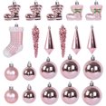thumbnail image 3 of TOPReddon 21 Pcs Christmas Balls Set, Christmas Tree Hanging Shatterproof Ornaments Decoration, Pre-Hooked Hanging Balls, Seasonal Christmas Home Decoration for Trees, 3 of 3
