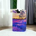 thumbnail image 2 of Lavender Art Painting Hamper Large Cloth Hamper Holder with Handle, 2 of 7