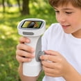 Handheld Digital Microscope with Built-In Screen and Focus Knob, Single ...