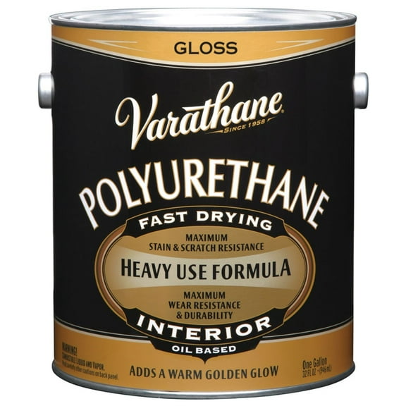 Varathane Polyurethane Gloss Finish - Clear, 1 Gallon