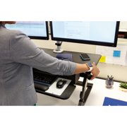 3M Precision Standing Desk, Convert Desk to Sit Stand Desk, Fully Assembled, Provides Maximum Adjustability to Achieve Your Most Comfortable Standing Work Position, Gel Wrist Rest, Mouse Pad, SD60B