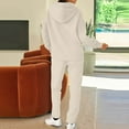 thumbnail image 5 of WTOBBY Women's Solid Color Long Sleeve Top and Athletic Pants Sportswear Two Piece Set, Casual Comfortable Lounge Outfit for Gym and Home,Beige L, 5 of 7