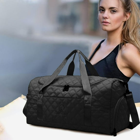 Uutvmp Multifunctional Sports Gym Bag, Wet and Dry Separation Travel Bag Backpack Large Capacity Lightweight Trip Fashion Luggage Bag with Shoe Compartment & Wet Pocket