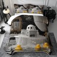 thumbnail image 2 of Erosebridal Ghost Bubble Quilt Full 3-Piece,Vintage Bath Full Bedspread Sets,Black White,1 Coverlet and 2 Pillowcases, 2 of 7