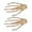 Black, variant on Skeleton Hand Barrettes Set Gothic Hair Accessories Halloween Hairstyle Clips for Women and Girls 2PCS