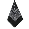 thumbnail image 2 of 2xUnisex Algodón Paisley Bandana Vaquero Pañuelo en La Cabeza Diadema Envoltura para La Cabeza Negro 4 piezas, 2 of 8