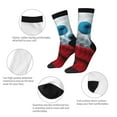 thumbnail image 3 of KLL Stylish Polar Bear Sunglasses Print Cool Socks Men's Women's Crew Socks Funny Crazy Novelty Stockings, 3 of 6