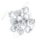 thumbnail image 1 of Moyic 12 Uds. De bolas de árbol de Navidad en forma de corazón, adornos navideños, hermosas vacaciones, decoración festiva para el jardín del Kits de decoración para fiestas Plata Moyic HA061473-02B, 1 of 6