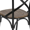 thumbnail image 5 of Taylor & Logan Cross Back Metal Dining Chair with Wooden Seat, 5 of 5