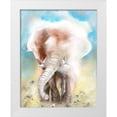 thumbnail image 1 of Shefranov, Olga 26x32 White Modern Wood Framed Museum Art Print Titled - Elephant Joy, 1 of 4