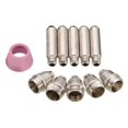 thumbnail image 2 of 11 pcs Piezas de Antorca de Punta de Boquilla Electrodo de Corte Taza Cerámica para Antorcha de SG- 55 - 60 WSD- 60, 2 of 6