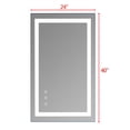 "Ktaxon 40""x24"" Bathroom Mirror with Dimmable LED, Wall Mount, Touch ...