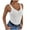 White, variant on ibuvkizy Fashion Casual Womens Solid V-Neck Crop Tanks Top Ladies Camisoles Vest