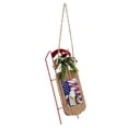 thumbnail image 3 of CafePress - Bald Eagle Over American Flag - Sled Ornament, 3 of 4