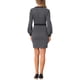 thumbnail image 3 of Vestido Houndstooth Inspire Chic para mujer, con cuello en V, mangas largas, elegante y tipo sheath, 3 of 5