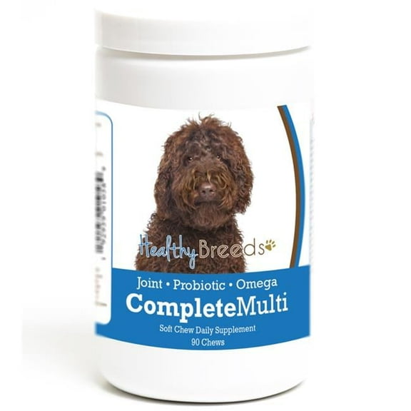 Healthy Breeds Labradoodle All in One Multivitamin Soft Chew 90 Count Labradoodle, Chocolate
