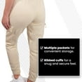 thumbnail image 3 of SPXTREME [2 Pack] Women's Cargo Jogger Sweatpants Casual Lounge Ultimate Comfort Soft Feel, Large, 3 of 10