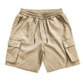 thumbnail image 5 of Gibobby Men's Camo Cargo Shorts Relaxed Fit Multi-Pocket Outdoor Camouflage Cargo Shorts Cotton(Khaki,XL), 5 of 7