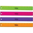 thumbnail image 1 of Officemate 12" Flexible Plastic Ruler - 12" Length 1.3" Width - Imperial, Metric Measuring System - Plastic - 12 / Pack - Assorted | Bundle of 2 Packs, 1 of 1