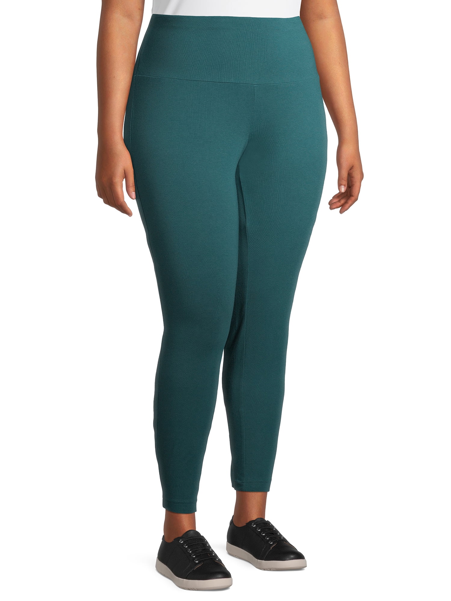 Terra & Sky Women's Plus Size High Waist Leggings