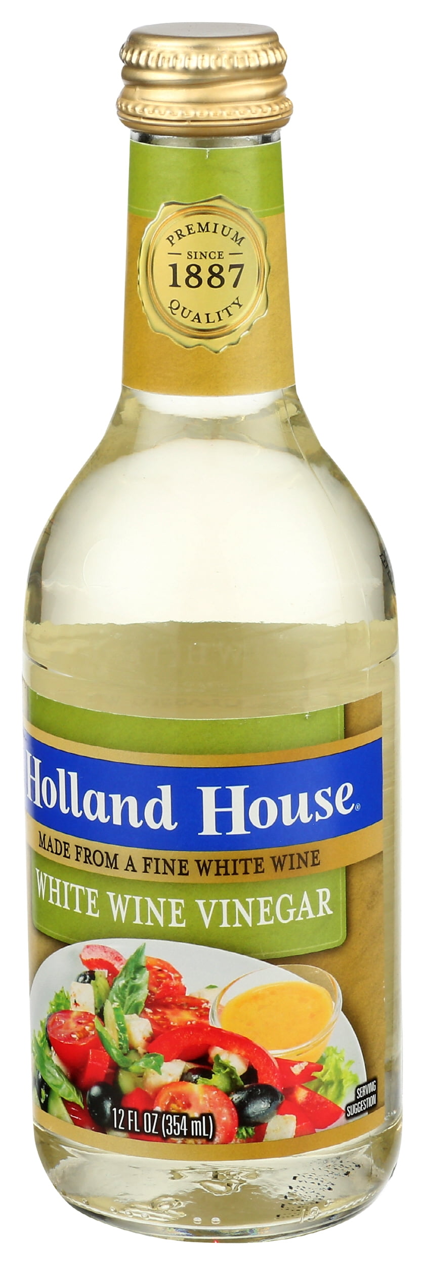 Pack of 6, Holland House White Wine Vinegar, 12 oz