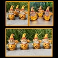 thumbnail image 5 of Clearance!Resin Gnome Statue Fall Pumpkin Statue Statuary for Festival Decor Autumn Statue Decorations Holiday Decor Statue Collectible Figurines,Happy Fall Statue (5.7x3.9 Inch), 5 of 5