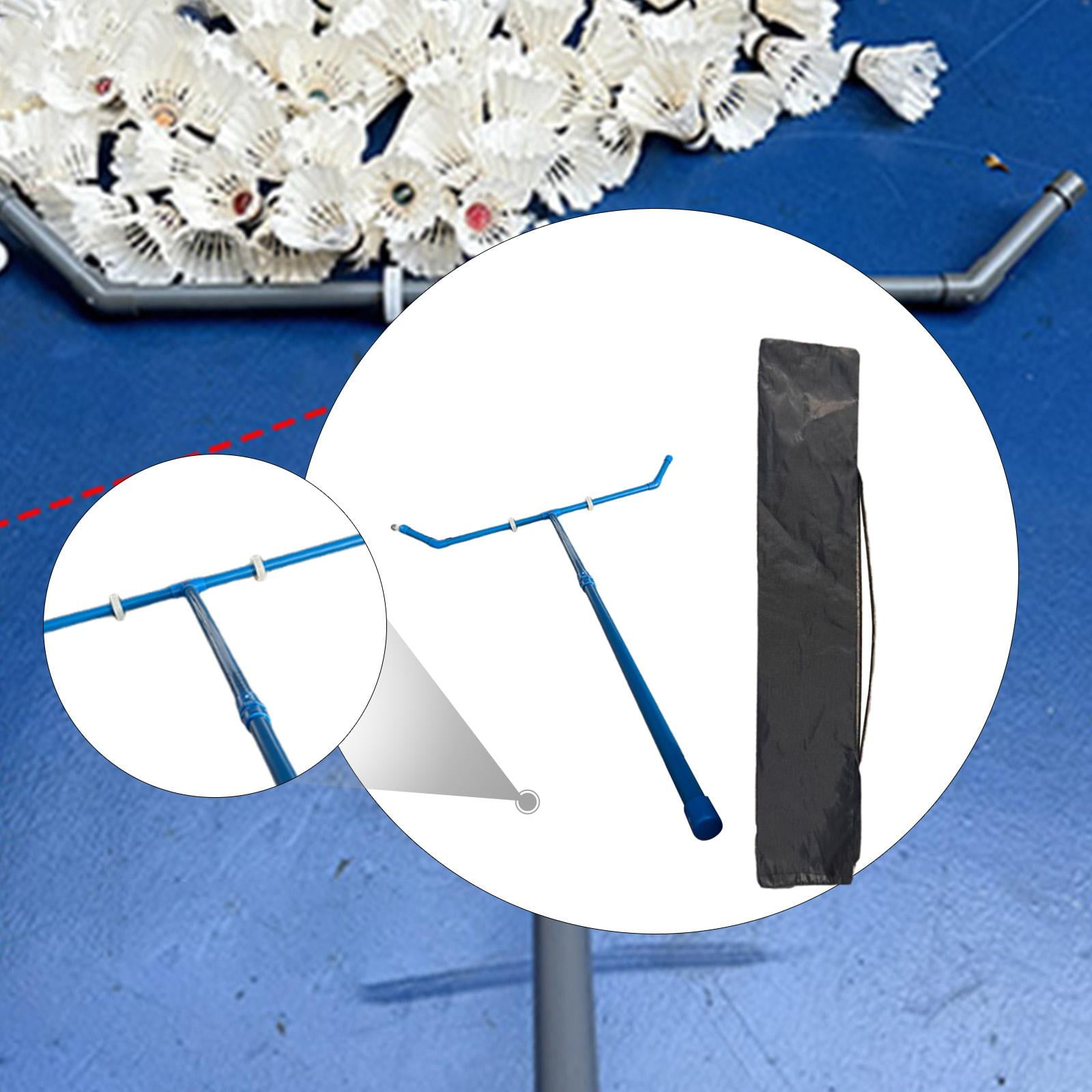 harayaa Badminton Ball Collector Removable Sweeping Machine for Park Venues Backyard blue