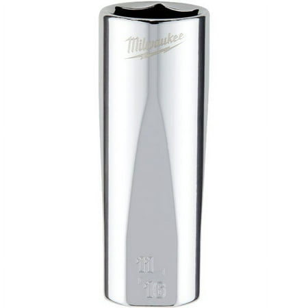 UPC: 0045242566044 | Milwaukee-45-34-6875 3/8 in. Drive 11/16 in. SAE 6-Point Deep Socket